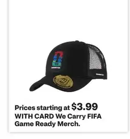 CVS We Carry FIFA Game Ready Merch offer