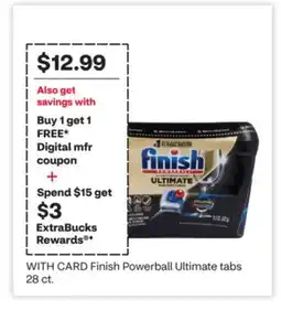 CVS Finish Powerball Ultimate tabs 28 ct offer