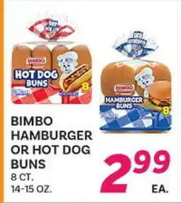 El Paso Grande BIMBO HAMBURGER OR HOT DOG BUNS offer