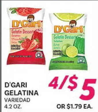 El Paso Grande D'GARI GELATINA offer