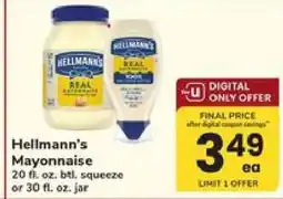 Safeway Hellmann's Mayonnaise offer