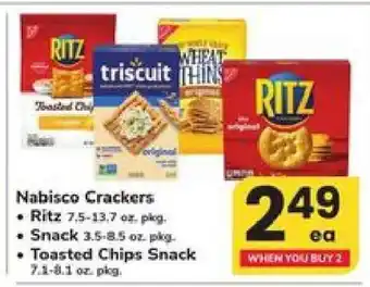 Safeway Nabisco Crackers offer