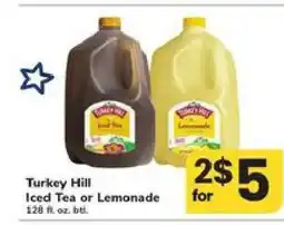 Safeway Turkey Hill Iced Tea or Lemonade offer