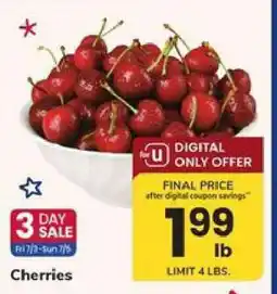Safeway CHERRIES offer