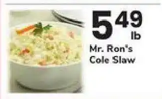 Safeway Mr. Ron's Cole Slaw offer
