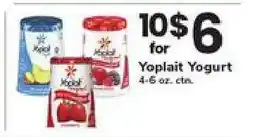 Safeway Yoplait Yogurt offer