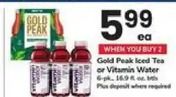 Safeway Gold Peak Iced Tea or Vitamin Water offer
