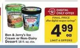 Safeway Ben & Jerry's Ice Cream or Non-Dairy Dessert offer