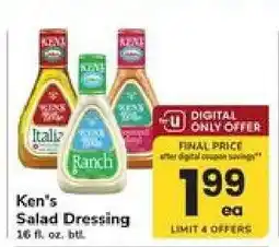 Safeway Ken's Salad Dressing offer