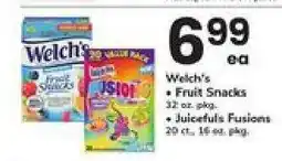 Safeway Welch's Fruit Snacks / Juicyfuls Fusions offer