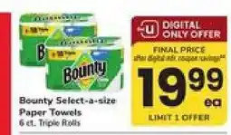 Safeway Bounty Select-A-Size Paper Towels offer