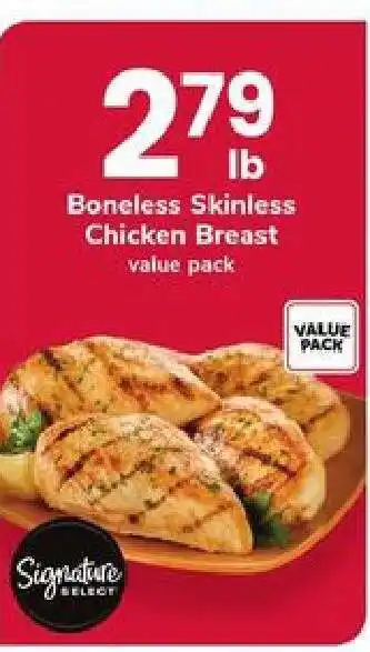 Safeway Signature Select Boneless Skinless Chicken Breast offer
