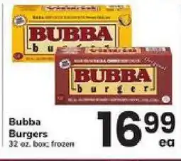 Safeway Bubba Burgers offer