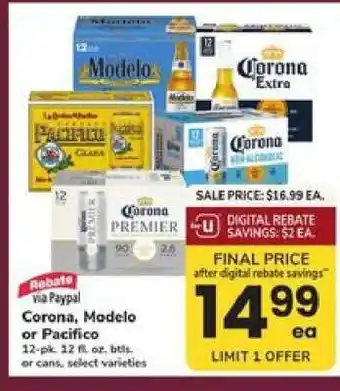 Safeway Corona, Modelo or Pacifico offer