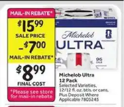 Stop&Shop Michelob Ultra 12 Pack offer