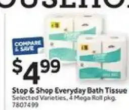 Stop&Shop Stop & Shop Everyday Bath Tissue offer