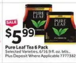 Stop&Shop Pure Leaf Tea 6 Pack offer