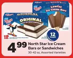 Save a Lot North Star Ice Cream Bars or Sandwiches offer