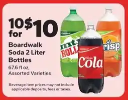 Save a Lot Boardwalk Soda 2 Liter Bottles offer