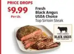 Aldi Fresh Black Angus USDA Choice Top Sirloin Steak offer