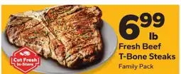 Save a Lot Fresh Beef T-Bone Steaks offer