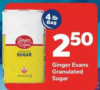 Save a Lot Ginger Evans Granulated Sugar offer