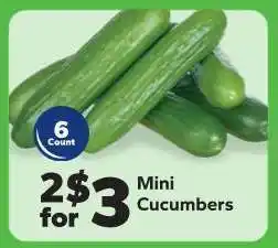 Save a Lot Mini Cucumbers offer