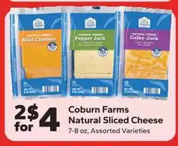 Save a Lot Coburn Farms Natural Sliced Cheese offer