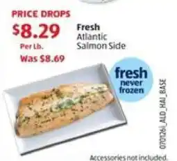 Aldi Fresh Atlantic Salmon Side offer