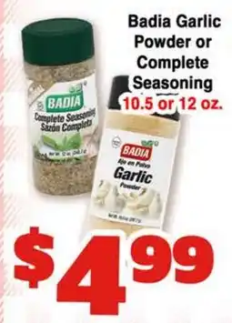 Western Beef Badia Garlic Powder or Complete Seasoning offer