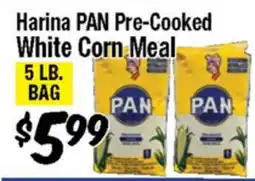 Western Beef Harina PAN Pre-Cooked White Corn Meal offer
