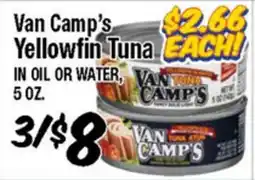 Western Beef Van Camp's Yellowfin Tuna offer