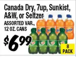 Western Beef Canada Dry, 7up, Sunkist, A&W, or Seltzer offer