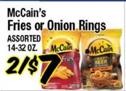 Western Beef McCain's Fries or Onion Rings offer