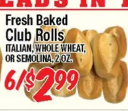 Western Beef Fresh Baked Club Rolls offer