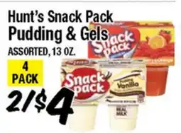 Western Beef Hunt's Snack Pack Pudding & Gels offer