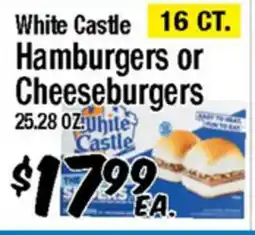 Western Beef White Castle Hamburgers or Cheeseburgers offer