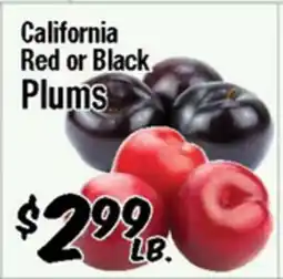 Western Beef California Red or Black Plums offer