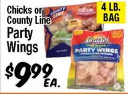 Western Beef Chicks or County Line Party Wings offer