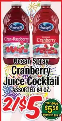 Western Beef Ocean Spray Cranberry Juice Cocktail offer