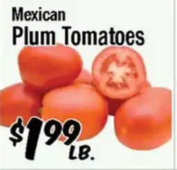 Western Beef Mexican Plum Tomatoes offer