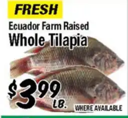 Western Beef Ecuador Farm Raised Whole Tilapia offer