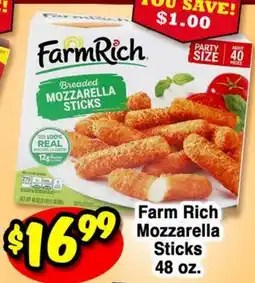 Western Beef Farm Rich Mozzarella Sticks offer