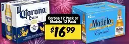 Western Beef Corona 12 Pack or Modelo offer