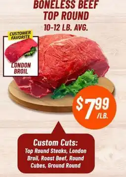Western Beef BONELESS BEEF TOP ROUND offer