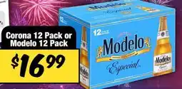 Western Beef Corona 12 Pack or Modelo Especial offer