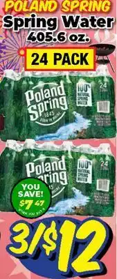 Western Beef POLAND SPRING Spring Water offer