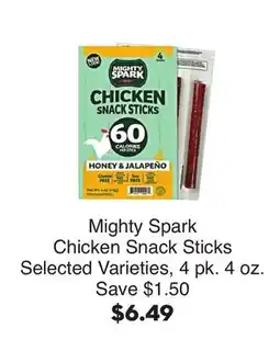 Bristol Farms Mighty Spark Chicken Snack Sticks offer