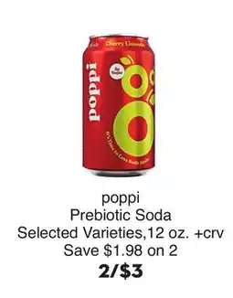 Bristol Farms poppi Prebiotic Soda offer