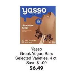 Bristol Farms Yasso Greek Yogurt Bars offer